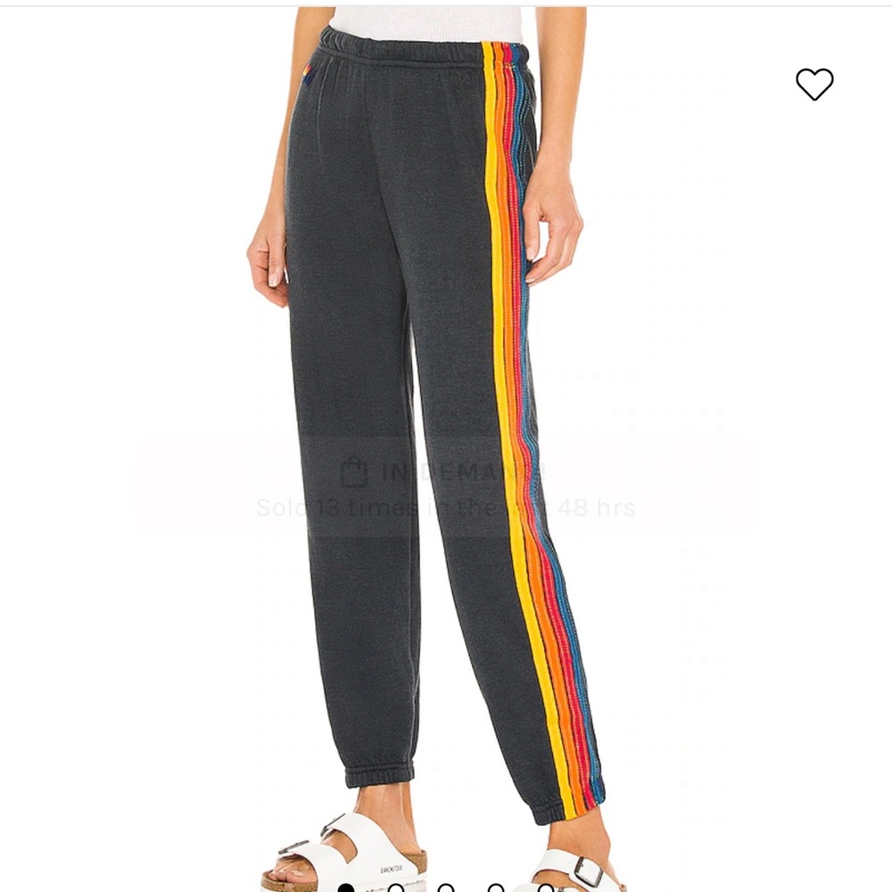 Aviator nation charcoal striped XL sweatpants